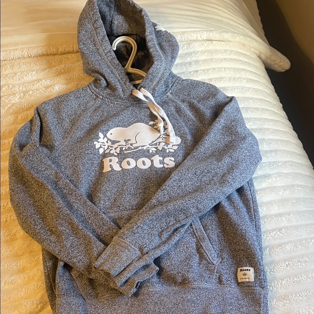 Roots Charcoal Gray Womens Hoodie